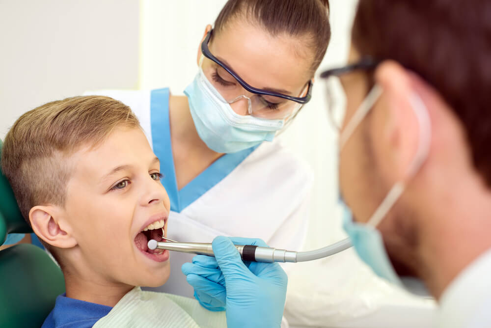 Dental cleaning at our Lombard office